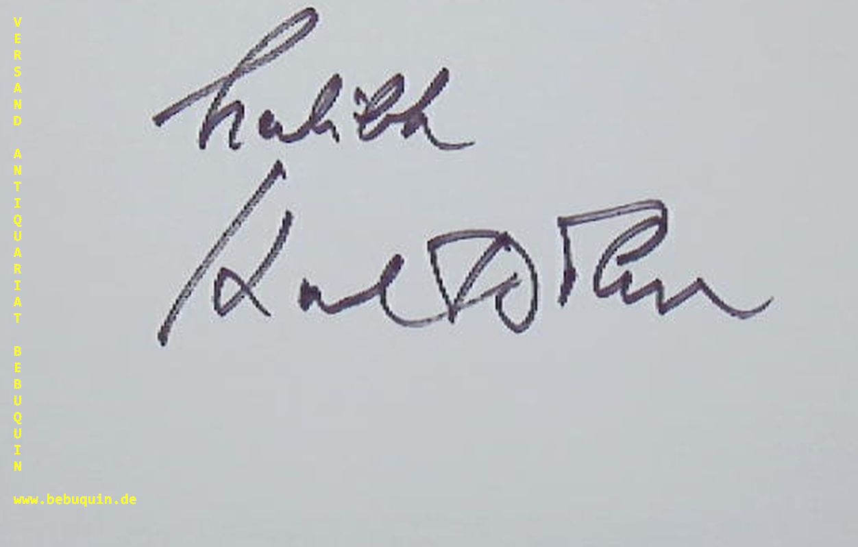 BHM, Karl (Dirigent): - eigenhndig signierte Autogrammkarte: Herzlich.