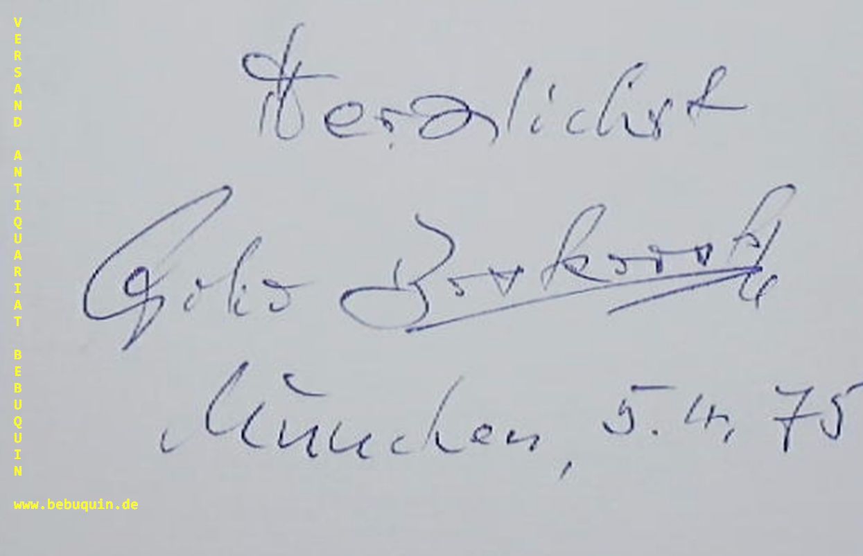 BOSKOVSKY, Willi (Violinist, Dirigent): - eigenhndig signierte Autogrammkarte: Herzlichst.