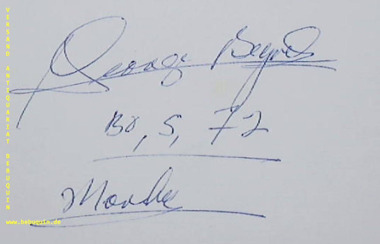BYRD, George (Dirigent): - eigenhndig signierte und datierte Autogrammkarte.
