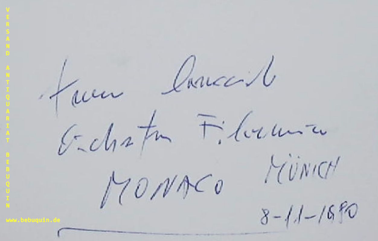CARACCIOLO, Franco (Dirigent): - eigenhndig signierte und datierte Autogrammkarte.
