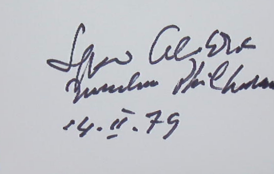 CELIBIDACHE, Sergiu (Dirigent): - eigenhndig signierte und datierte Autogrammkarte: Mnchner Philharmoniker.