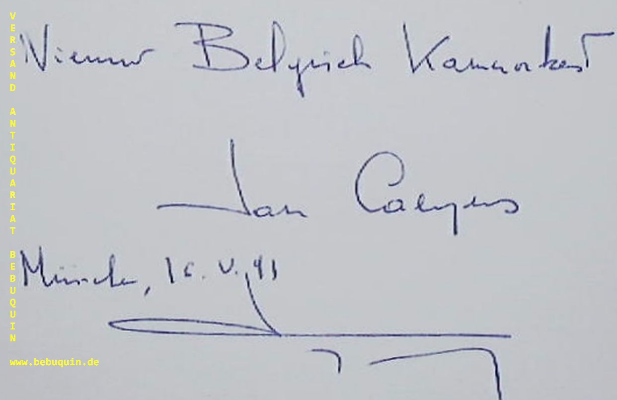 CAEYERS, Jan (Dirigent, Schriftsteller): - eigenhndig signierte und datierte Autogrammkarte.